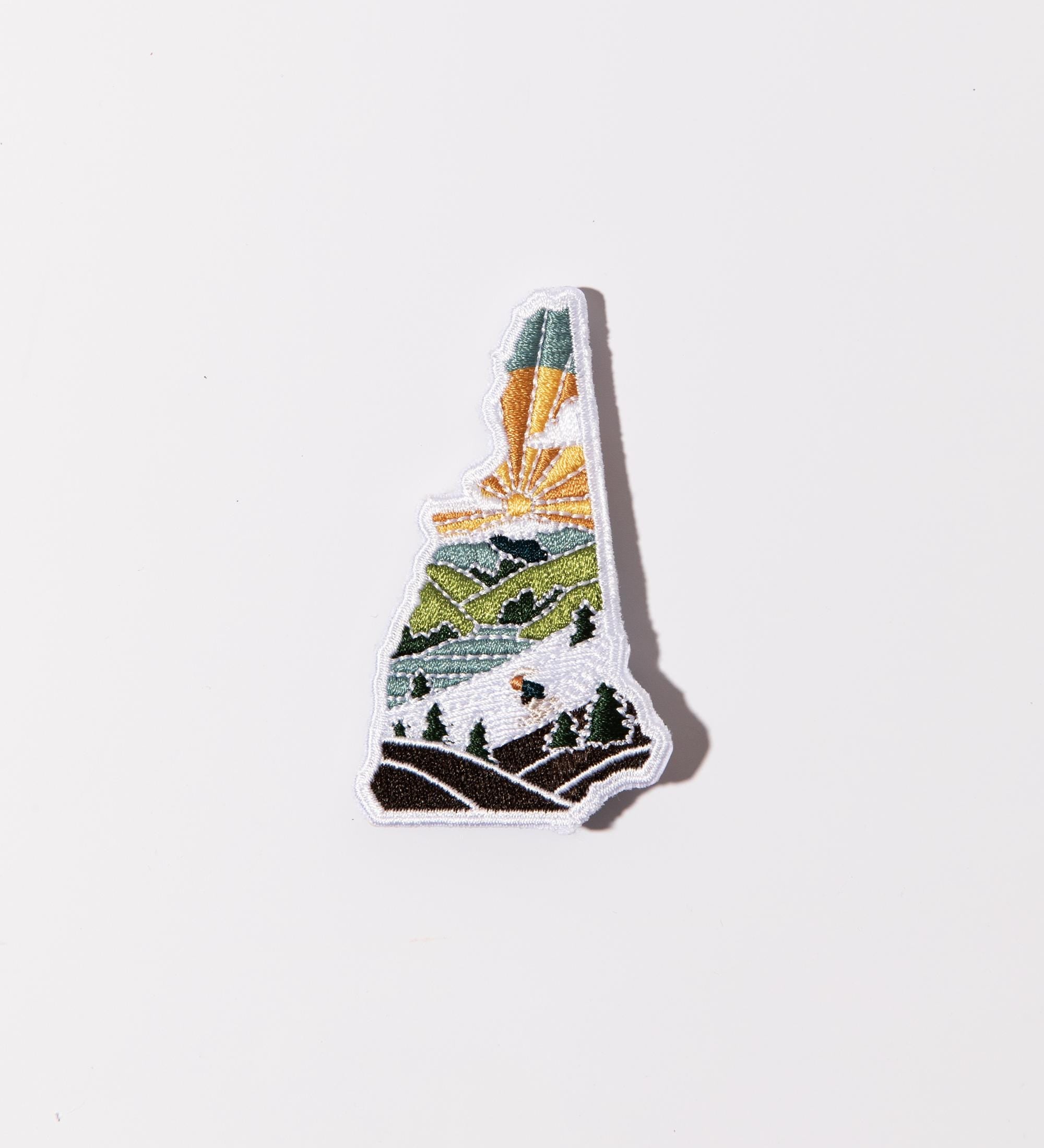New Hampshire Iron-On Patch | 3" Patch | Embroidered Sew-on or Iron-on Applique