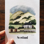 Illustrated Postcard Variety Set | Set of 6 Mix & Match | Watercolor Postcards | Mini Art Prints | Illustrated Stationary
