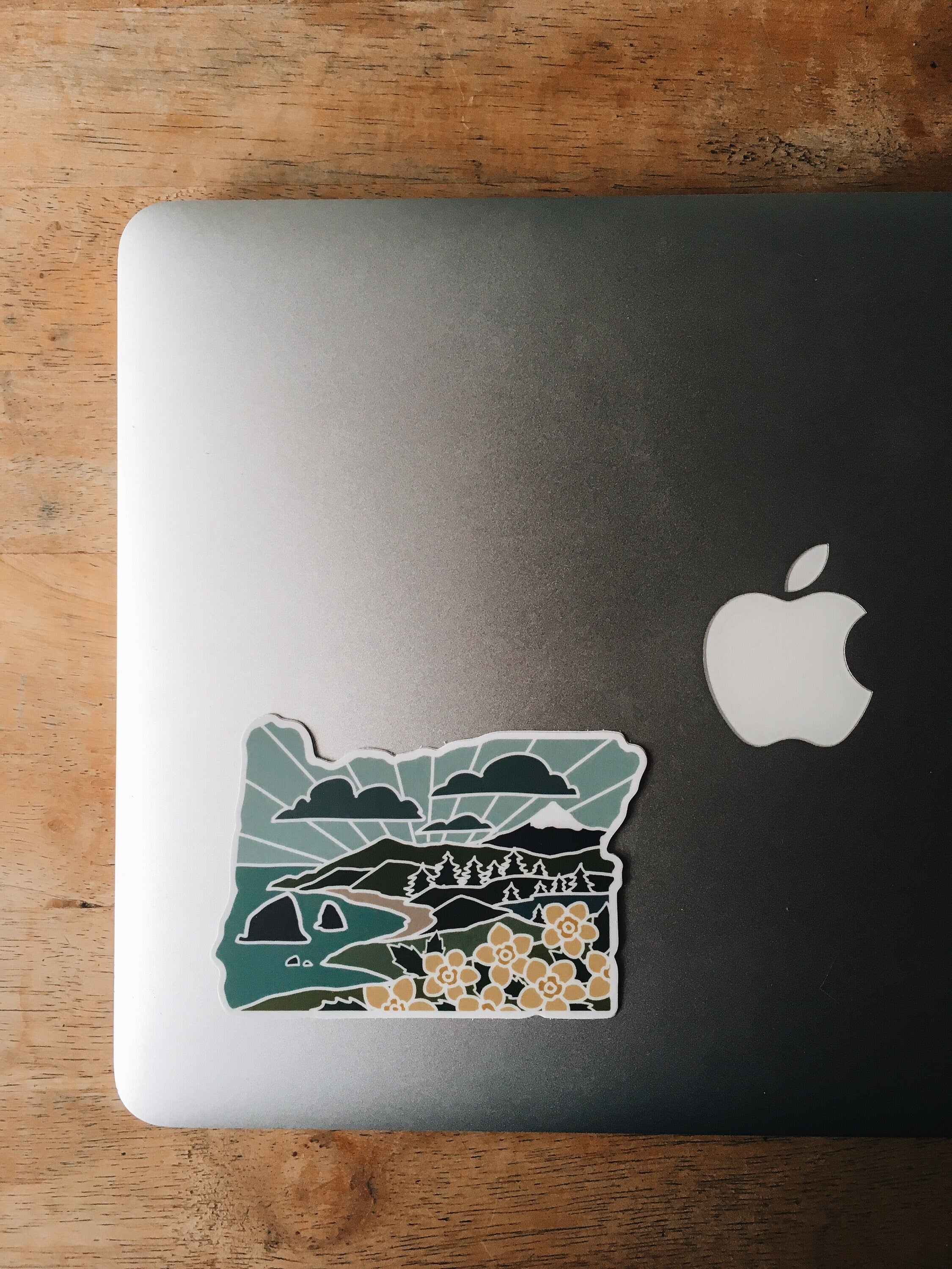 Oregon Weatherproof Durable Sticker | High Quality State Sticker | Vinyl Decal | PNW Water Bottle Sticker | Bumper Sticker | 4"