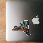 New York Durable Sticker | High Quality Bumper Sticker | United States Vinyl Decal | Weatherproof Sticker | Water Bottle Sticker | 4"