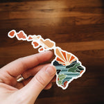 Hawaii Weatherproof Sticker | Durable Vinyl Decal | Hawaii Outline | Illustrated State Sticker | Outdoor Sticker | Bumper Sticker | 4"