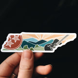 Tennessee Durable Sticker | High Quality Bumper Sticker | United States Vinyl Decal | Weatherproof Sticker | Water Bottle Sticker | 4"