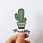 Funny Cactus Weatherproof, Durable Sticker | Vinyl Decal | Waterbottle, Laptop decal | Plant Lover Gift | Cactus Decal | Millennial Gift