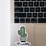 Funny Cactus Weatherproof, Durable Sticker | Vinyl Decal | Waterbottle, Laptop decal | Plant Lover Gift | Cactus Decal | Millennial Gift