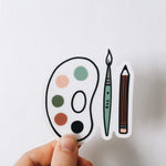 Art Lover Weatherproof, Durable Sticker | Vinyl Decal | Waterbottle Sticker | Laptop decal | Art Lover Gift | Create | Art Supplies