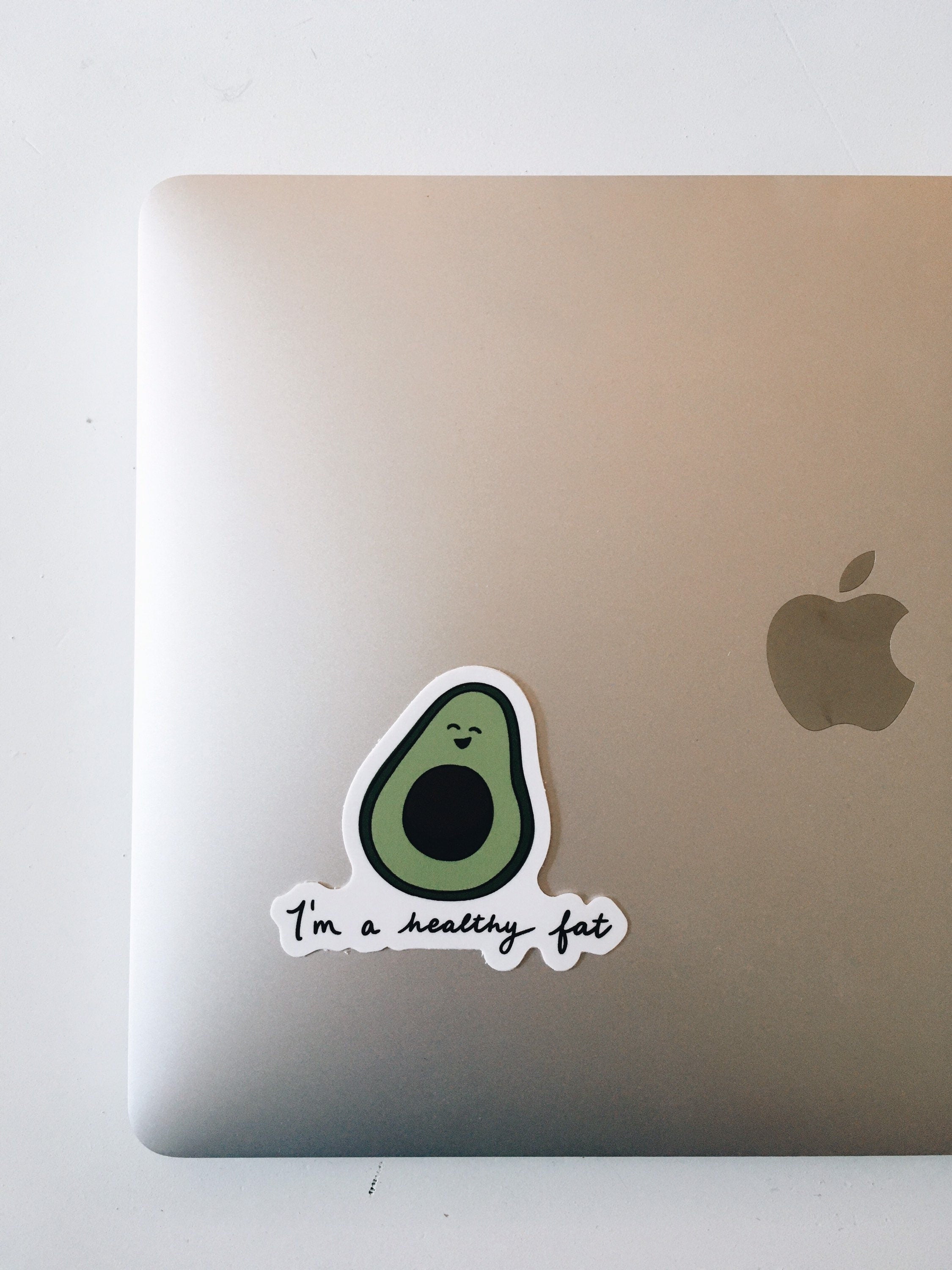 Fat Avocado Weatherproof Sticker | Waterproof | Vinyl Decal | Waterbottle Sticker | Laptop decal | Avocado Lover Gift | Millennial Gift