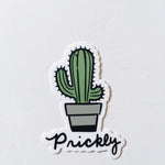 Funny Cactus Weatherproof, Durable Sticker | Vinyl Decal | Waterbottle, Laptop decal | Plant Lover Gift | Cactus Decal | Millennial Gift