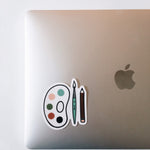 Art Lover Weatherproof, Durable Sticker | Vinyl Decal | Waterbottle Sticker | Laptop decal | Art Lover Gift | Create | Art Supplies