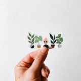 Crazy Plant Lady Weatherproof, Durable Sticker | Waterproof | Plant Lover | Monstera | Vinyl Decal | Water Bottle Sticker | Phone decal