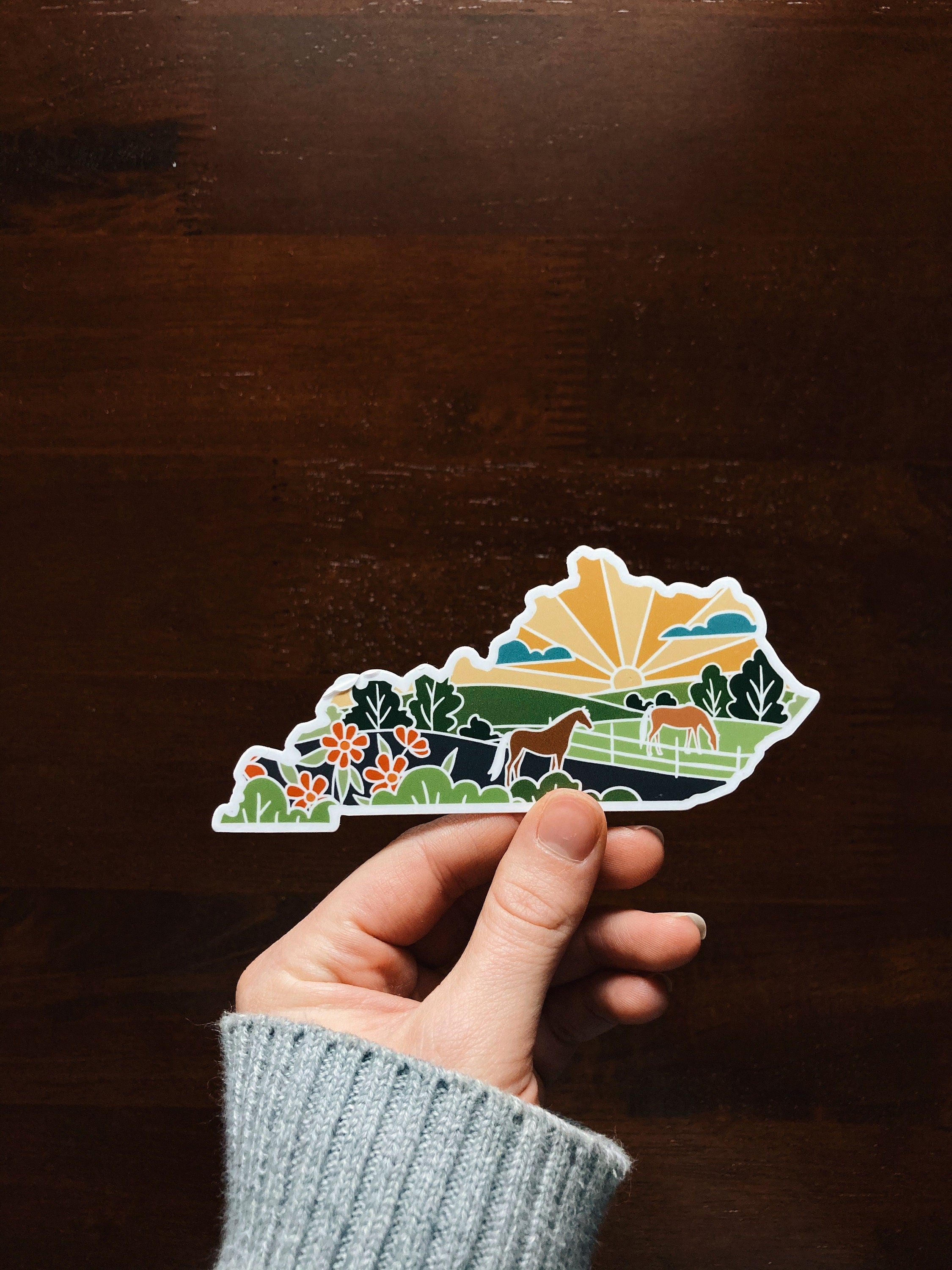 Kentucky Durable Sticker | High Quality Bumper Sticker | United States Vinyl Decal | Weatherproof Sticker | Water Bottle Sticker | 4"