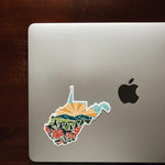 West Virginia Durable Sticker | High Quality Bumper Sticker | United States Vinyl Decal | Weatherproof Sticker | Water Bottle Sticker | 4"