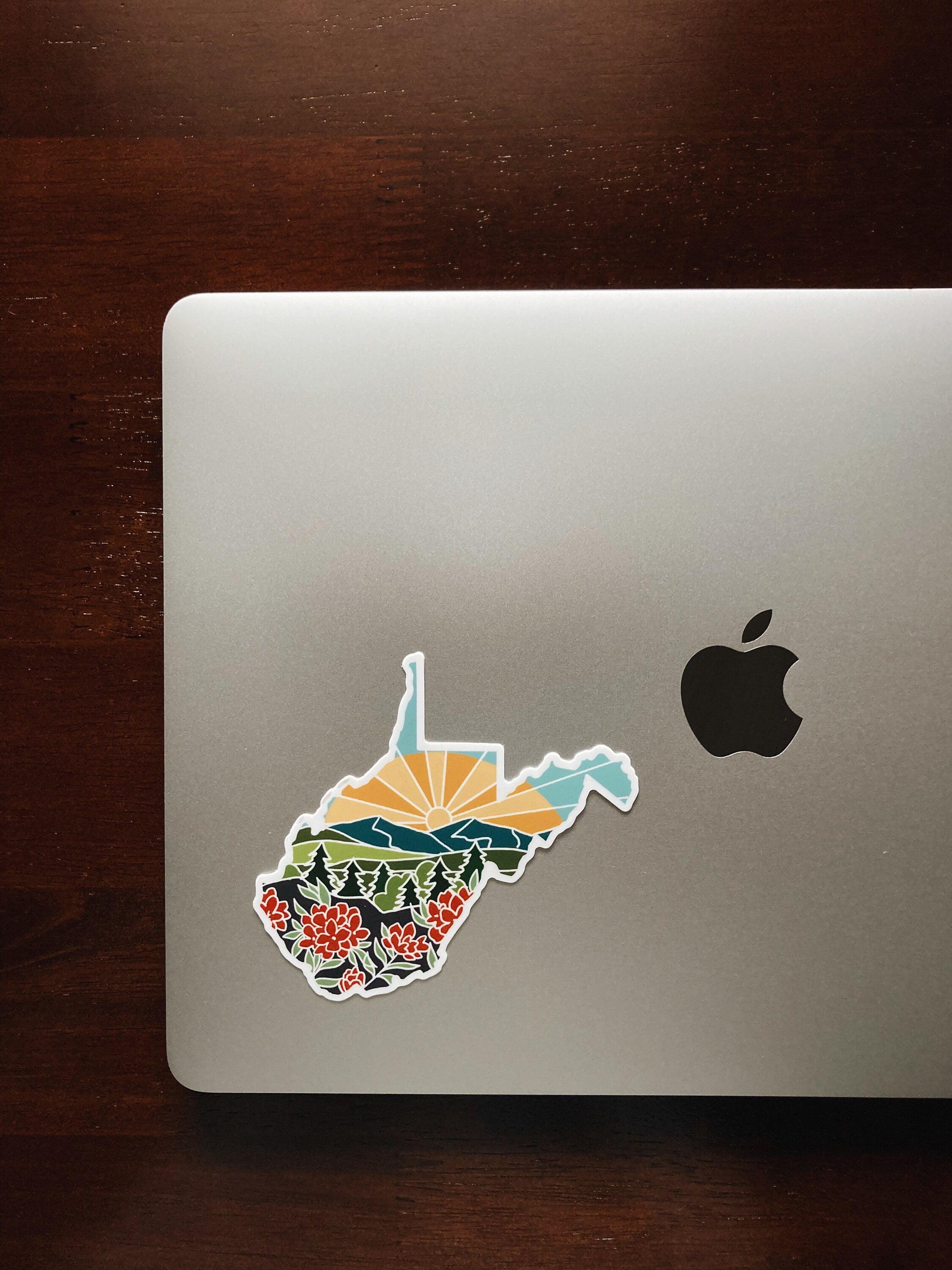 West Virginia Durable Sticker | High Quality Bumper Sticker | United States Vinyl Decal | Weatherproof Sticker | Water Bottle Sticker | 4"