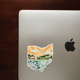 Ohio Durable Sticker | High Quality Bumper Sticker | United States Vinyl Decal | Weatherproof Sticker | Water Bottle Sticker | 4"