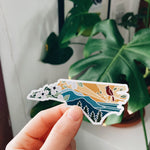 North Carolina Car Magnet | Illustrated Weatherproof State Magnet | Outdoorsy Magnet | North Carolina Gift | Locker Magnet | Fridge Magnet