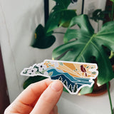 North Carolina Car Magnet | Illustrated Weatherproof State Magnet | Outdoorsy Magnet | North Carolina Gift | Locker Magnet | Fridge Magnet