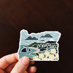 Oregon Car Magnet | Weatherproof State Magnet | Outdoorsy Magnet | Oregon Gift | Locker Magnet | Fridge Magnet | Decorative Magnet