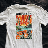California Poppy T-shirt Front & Back | Graphic Tee | Unisex California Tee | Unisex Basic Softstyle | California Gift | California Apparel