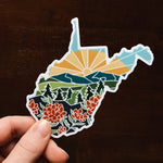 West Virginia Durable Sticker | High Quality Bumper Sticker | United States Vinyl Decal | Weatherproof Sticker | Water Bottle Sticker | 4"