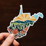 West Virginia Durable Sticker | High Quality Bumper Sticker | United States Vinyl Decal | Weatherproof Sticker | Water Bottle Sticker | 4"