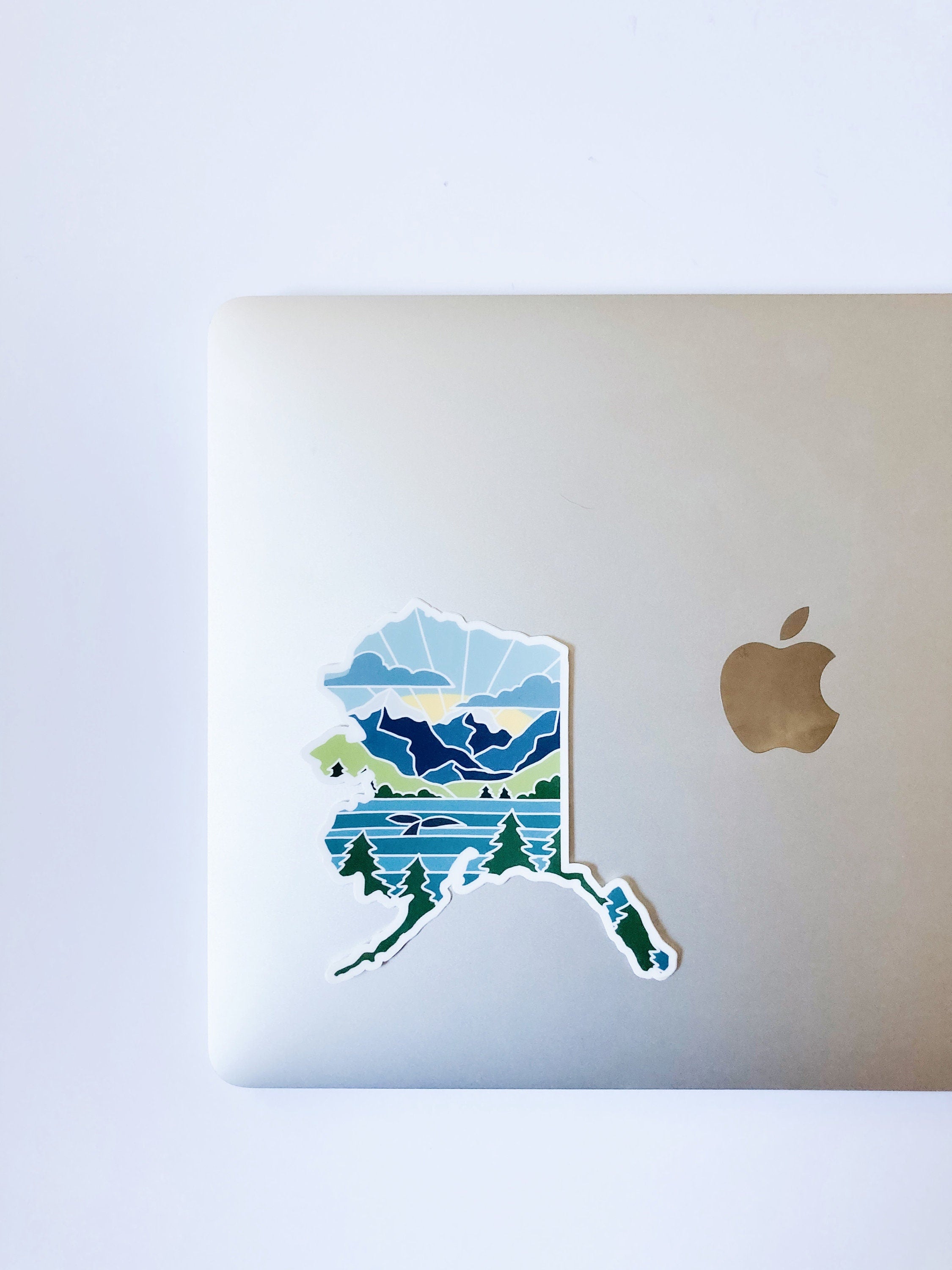 Alaska Durable Sticker | High Quality Bumper Sticker | United States Vinyl Decal | Weatherproof State Sticker | Water Bottle Sticker | 4"