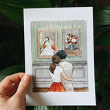 Museum Print | Watercolor Illustration | Wall Art | 8x10" 5x7" Archival Art Print | Art Lover Gift | Couple Gift