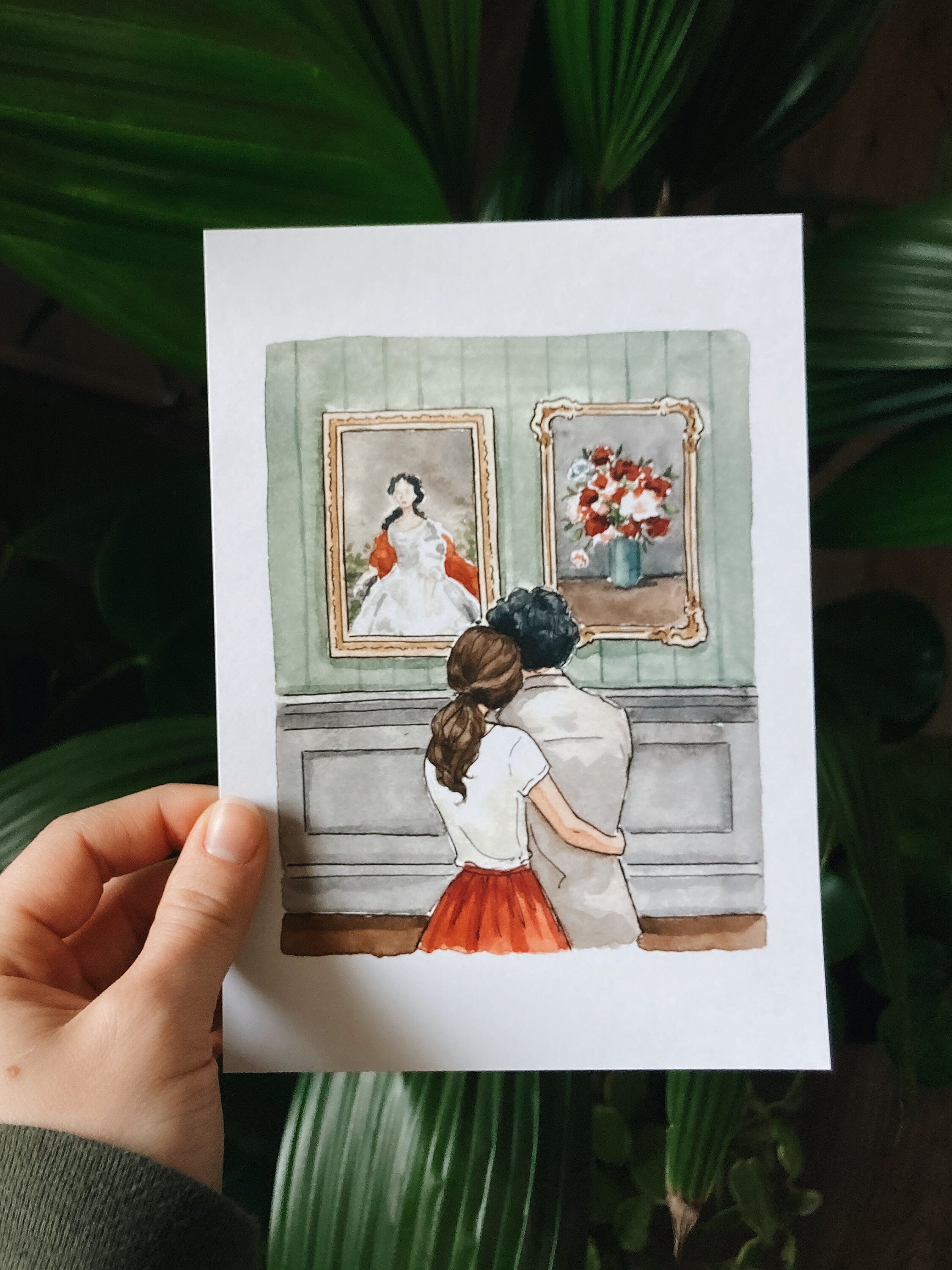 Museum Print | Watercolor Illustration | Wall Art | 8x10" 5x7" Archival Art Print | Art Lover Gift | Couple Gift
