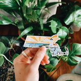 Massachusetts Car Magnet | Weatherproof State Magnet | Outdoorsy Magnet | Locker Magnet | Fridge Magnet | Lightweight Magnet