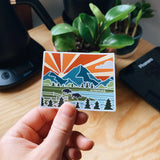 Wyoming Car Magnet | Car Magnet | Outdoorsy Magnet | Locker Magnet | Fridge Magnet | Lightweight Magnet