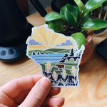 Wisconsin Car Magnet | Weatherproof Magnet | Outdoorsy Magnet | Locker Magnet | Fridge Magnet | Decorative Magnet