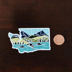 Washington Car Magnet | Weatherproof State Magnet | Outdoorsy Magnet | Washington Gift | Locker Magnet | Fridge Magnet | Decorative Magnet