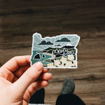 Oregon Car Magnet | Weatherproof State Magnet | Outdoorsy Magnet | Oregon Gift | Locker Magnet | Fridge Magnet | Decorative Magnet
