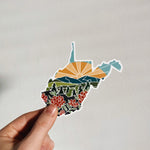 West Virginia Durable Sticker | High Quality Bumper Sticker | United States Vinyl Decal | Weatherproof Sticker | Water Bottle Sticker | 4"