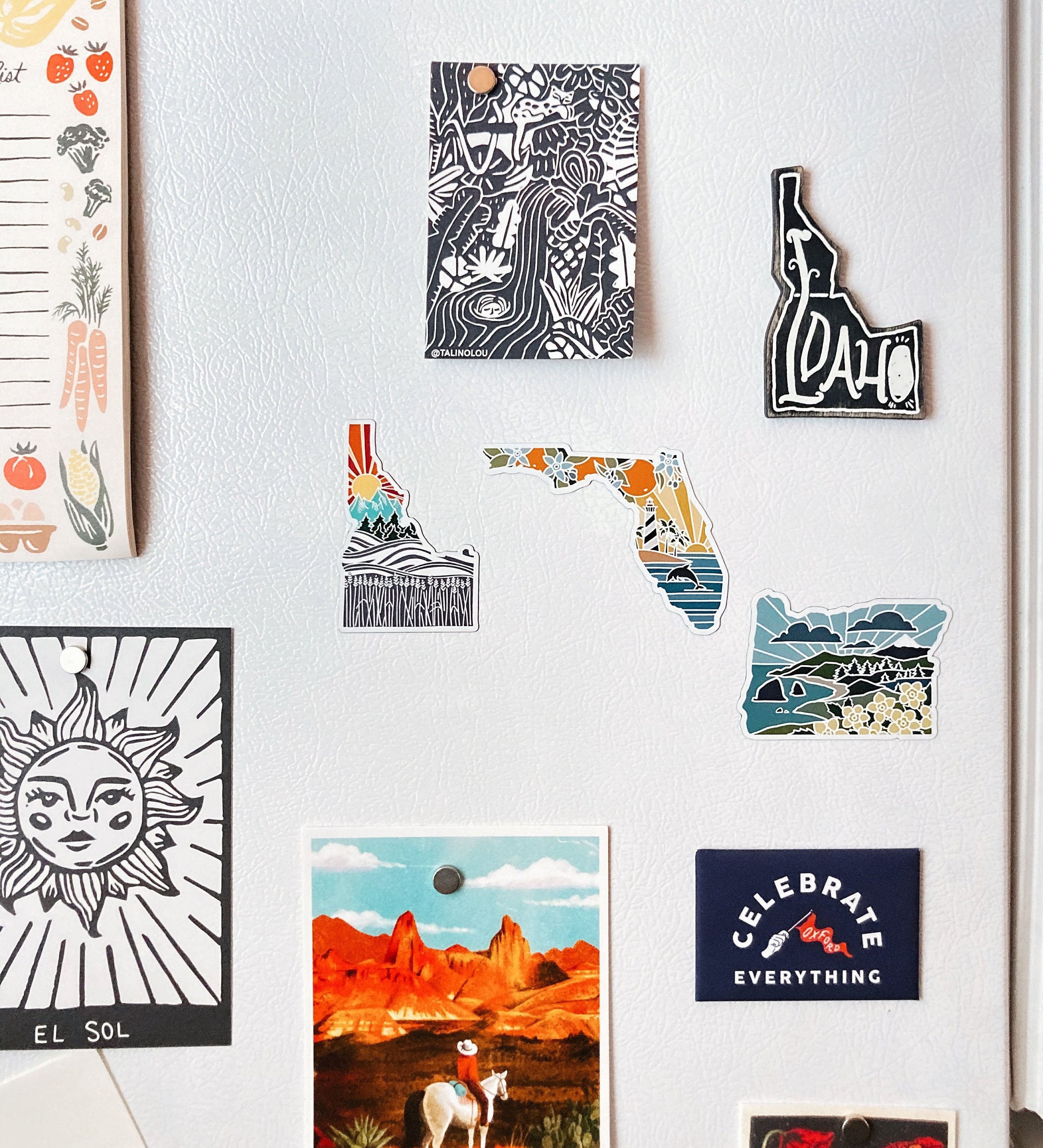 Florida Car Magnet | Weatherproof State Magnet | Outdoorsy Magnet | Florida Gift | Locker Magnet | Fridge Magnet | Florida Artwork