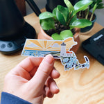 Massachusetts Car Magnet | Weatherproof State Magnet | Outdoorsy Magnet | Locker Magnet | Fridge Magnet | Lightweight Magnet