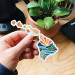 Hawaii Car Magnet | Weatherproof State Magnet | Outdoorsy Magnet | Locker Magnet | Fridge Magnet | Lightweight Magnet