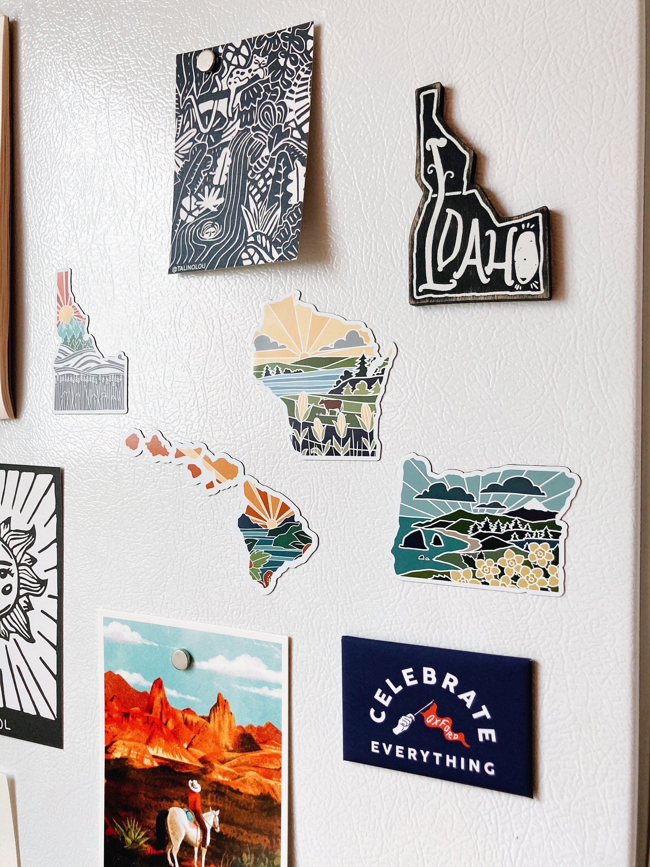 Hawaii Car Magnet | Weatherproof State Magnet | Outdoorsy Magnet | Locker Magnet | Fridge Magnet | Lightweight Magnet