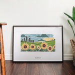 Kansas Physical Art Print | State Wall Art | 5x7, 8x10, 11x14, 16x20 Archival Art Print | Kansas Illustrated Poster