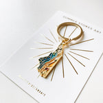 North Carolina Gold Enamel Keychain | North Carolina Outline Key Ring | Soft Enamel Illustrated State Keychain 1.5"