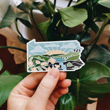 Pennsylvania Weatherproof Magnet | State Car Magnet | Outdoorsy Magnet | Locker Magnet | Fridge Magnet | Weatherproof Magnet | 3"