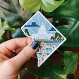 Washington D.C. Car Magnet | Car Magnet | Outdoorsy Magnet | Locker Magnet | Fridge Magnet | Lightweight Magnet