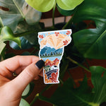 Vermont Car Magnet | Weatherproof State Magnet | Outdoorsy Magnet | Locker Magnet | Fridge Magnet | Lightweight Magnet | 3"