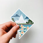 D.C. Weatherproof, Durable Sticker | Waterbottle Sticker | Illustrated United States Sticker | Vinyl Decal | Outdoorsy Bumper Sticker | 4"