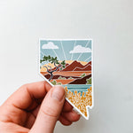 Nevada Car Magnet | Weatherproof State Magnet | Outdoorsy Magnet | Locker Magnet | Fridge Magnet | Car Magnet | 3"
