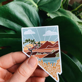 Nevada Car Magnet | Weatherproof State Magnet | Outdoorsy Magnet | Locker Magnet | Fridge Magnet | Car Magnet | 3"