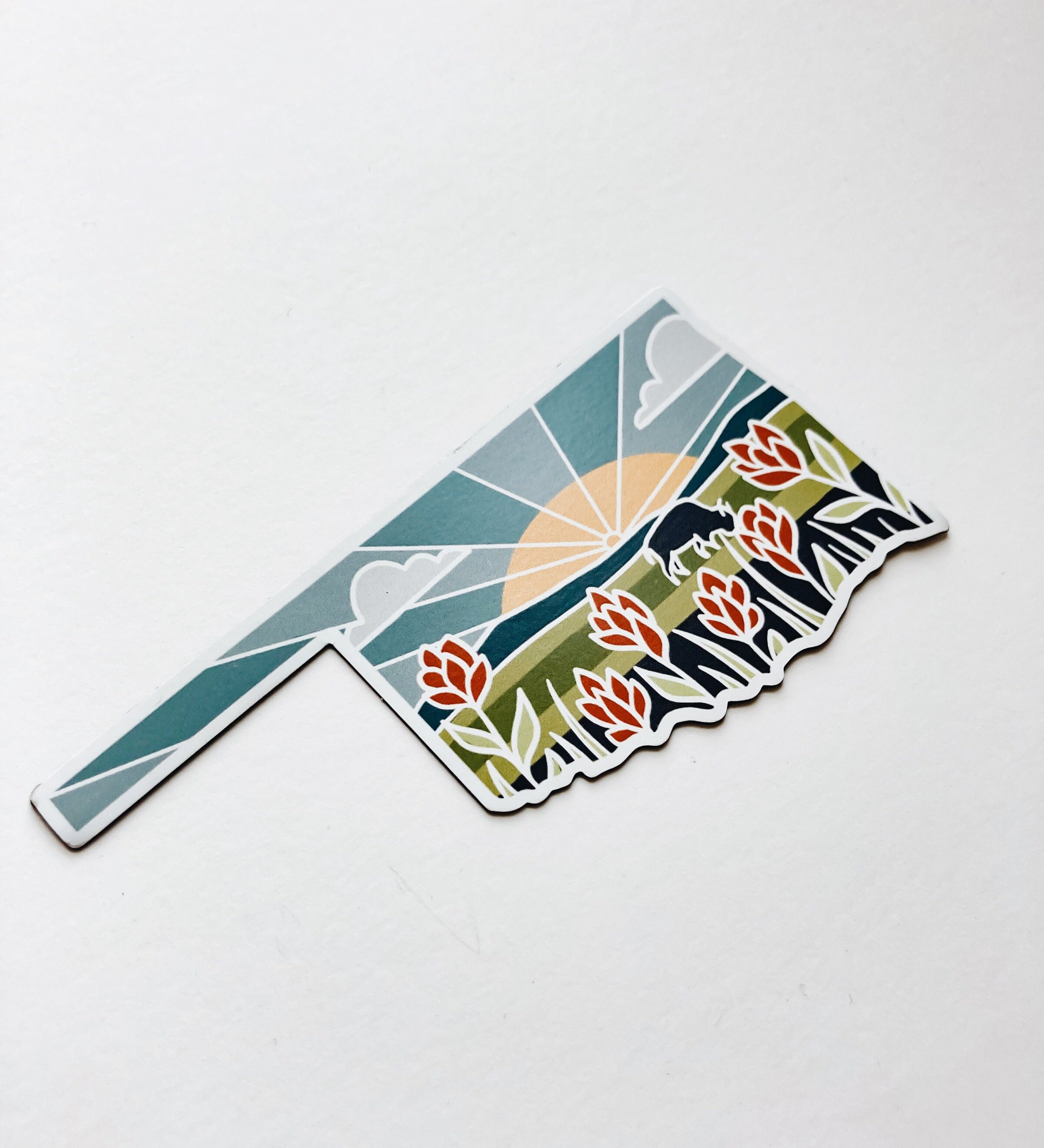 Oklahoma Car Magnet | Weatherproof State Magnet | Outdoorsy Magnet | Locker Magnet | Fridge Magnet | Weatherproof Magnet | 3"