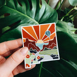 New Mexico Magnet | Weatherproof State Magnet | Outdoorsy Magnet | Locker Magnet | Fridge Magnet | Car Magnet | 3"