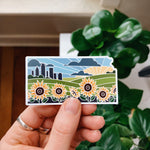 Kansas Car Magnet | Weatherproof State Magnet | Outdoorsy Magnet | Locker Magnet | Fridge Magnet | Lightweight Magnet | 3"