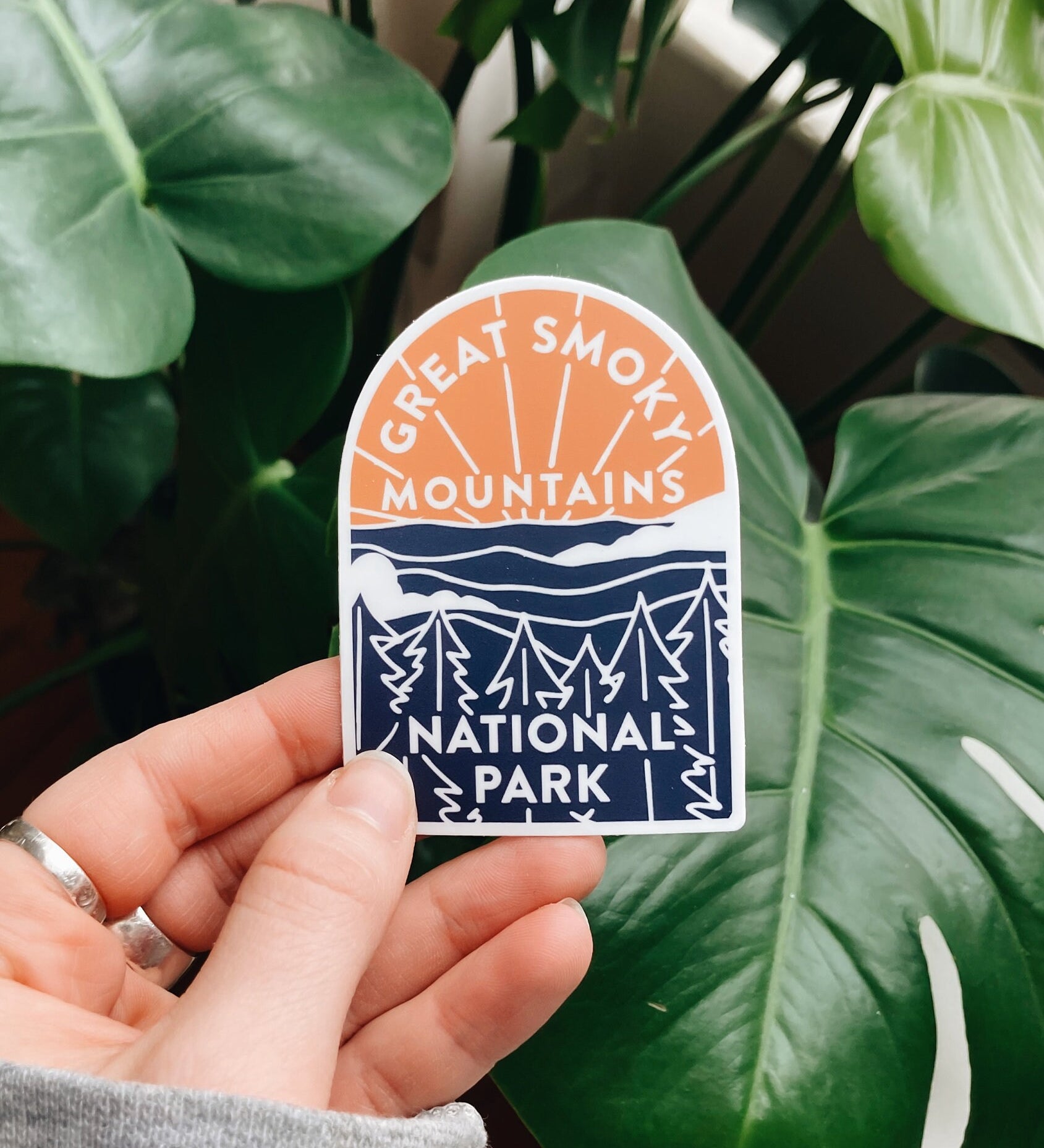 Great Smoky Mountains National Park Sticker | Weatherproof Vinyl Decal | Illustrated National Park Sticker | Bumper Sticker | 3"