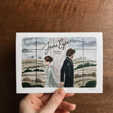 Jane Eyre Greeting Card | Charlotte Bronte Watercolor | Blank Stationary | Literary Greeting Card | Jane and Rochester | Individual Card