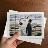 Jane Eyre Greeting Card | Charlotte Bronte Watercolor | Blank Stationary | Literary Greeting Card | Jane and Rochester | Individual Card